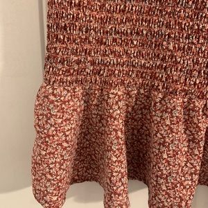 pink, burgundy, light pink mini skirt. Size medium